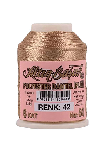 MKR 3 Pieces of Gold Spike Needle and Lace Thread 20 Gr - Royaleks - No: 042 - 034 - 656