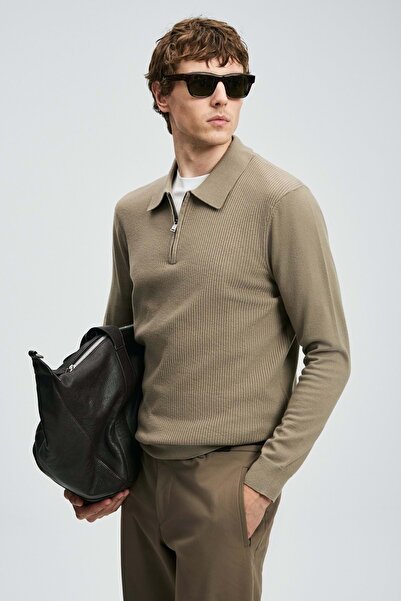 Kocamanlar Ayakkabı Lufian 112090164 Robin Kazak Мъжка блуза със суичър ЗЕЛЕНА