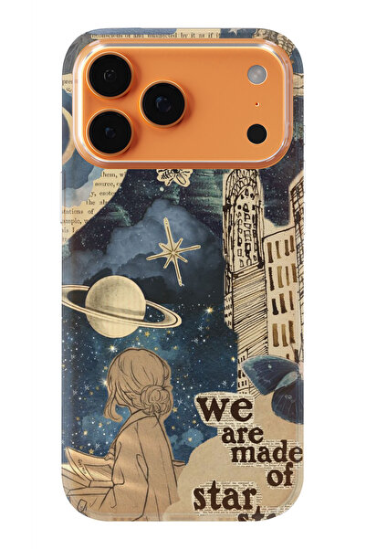 moonset Iphone 17 Pro Uyumlu Star Stuff Tasarımlı Baskılı Şeffaf Telefon Kılıfı