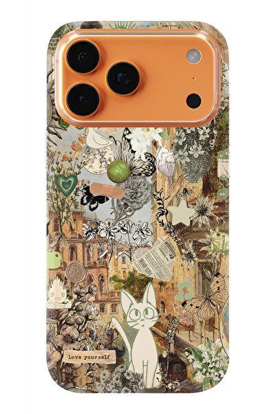 moonset Iphone 17 PRO MAX Uyumlu Love Yourself Tasarımlı Baskılı Şeffaf Telef...