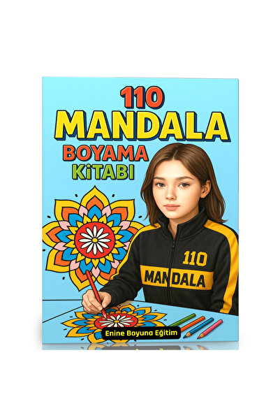 Enine Boyuna Eğitim 110 EN Süper Mandala Boyama Kitabı