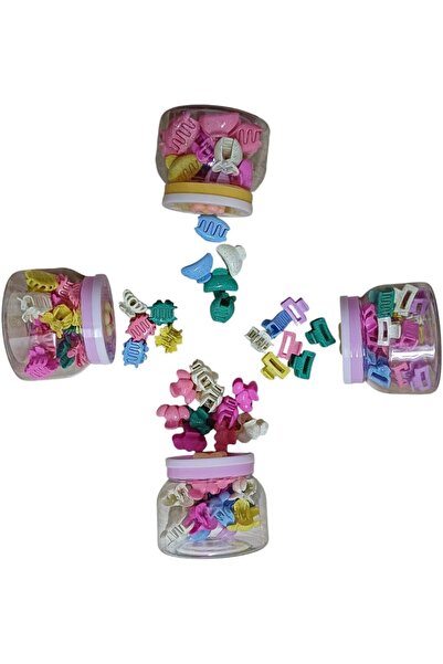 Generic Latest Trending Multishape Assorted Plastic Hair Clips and Accessories for Kids, Multicoloured, Set