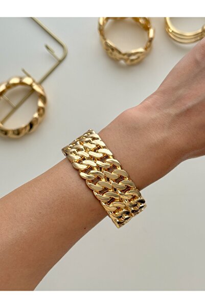 YOUES JEWELRY Çelik Kalın Kelepçe Bilezik Kadın Erkek Unisex Bileklik