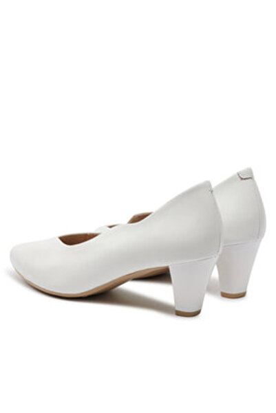 Caprice γυναικείες γόβες 9-22400-42 λευκές