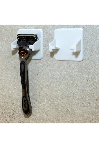 SORA DESIGN 2'li Duvar Tipi Jilet ve Tıraş Bıçağı Askısı - Banyo Düzenleyici