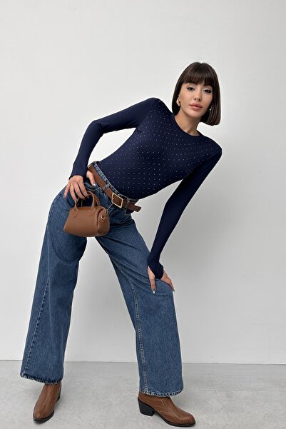 New Now LOVE IT КАМЕНЯТЬ ДЕТАЛЬНИЙ ПАЛЬЧИКОВИЙ МОДАЛЬНИЙ БЛУЗ