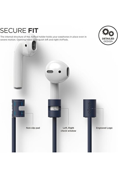 Elago AirPods Strap - Indigo Blue, Model ESTR-AP-JIN