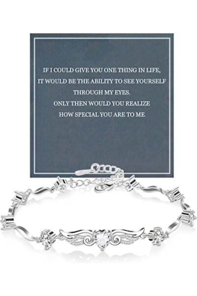 Qian Se - Brățară de argint pentru femei, 17,5 + 3,5 cm