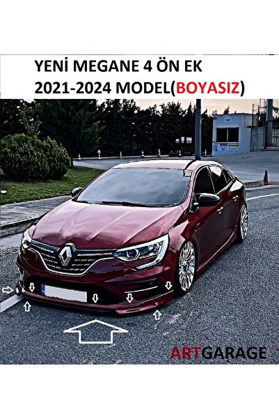 Bodykitartgarage YENİ MEGANE 4 ÖN EK(BOYASIZ)FİBERGLASS