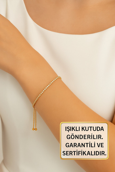 Crystal Diamond Zirconia 14 ayar altın Kaplama pırlanta montür zirkon 0.15 karat asansörlü bileklik