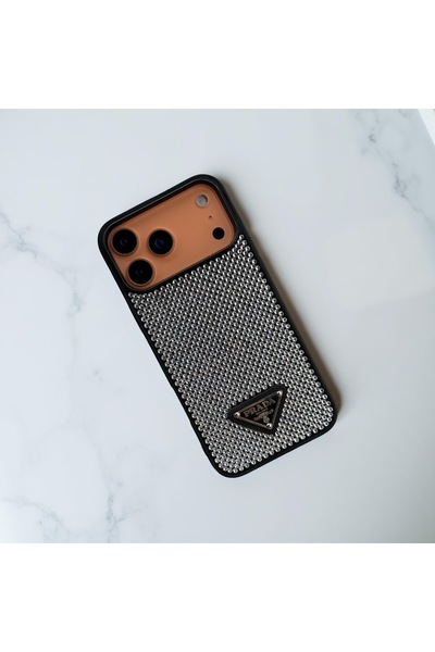 HYPERSOFT Iphone 17 Pro Max (6.9 inç) Uyumlu Parlak Pırlanta Taşlı Elmas Pullu Parıltılı Prd Lux Kapak Kılıf