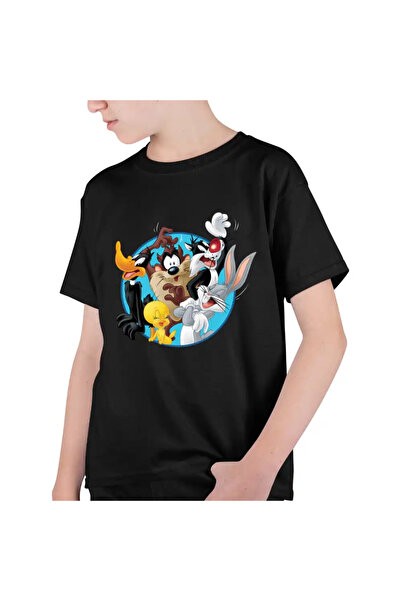 OEM Tricou Copii Baieti Tweety Sylvester Daffy Bugs Bunny Taz Tasmanian Diavol