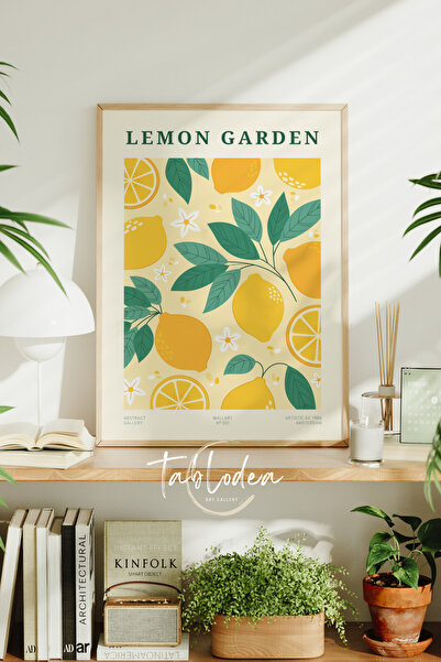 tablodea Διακοσμητικός πίνακας τοίχου κουζίνας με μοτίβο λεμονιού, μινιμαλιστ...