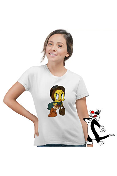 OEM Tricou Femei Tweety Aviator Looney Tunes