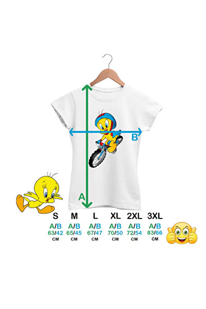 OEM Tricou Femei Tweety Bicicleta