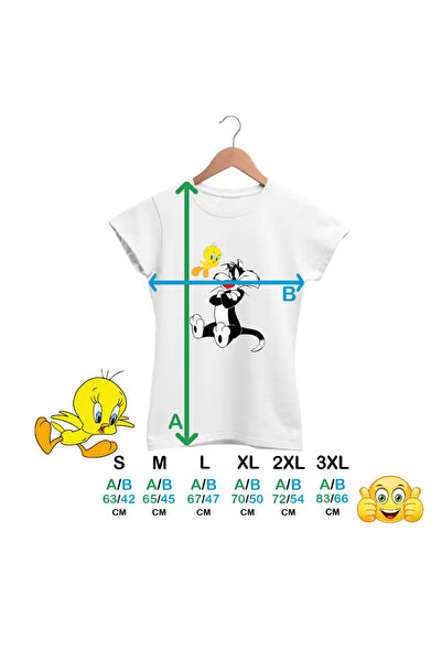 OEM Tricou Femei Tweety Motan Sylvester Urmarire