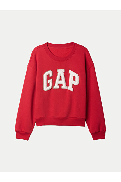 GAP Φούτερ για κορίτσια 633950-01 Κόκκινο