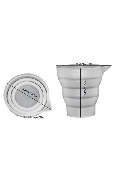 choice2 كوب قياس سيليكون قابل للطي بسعة 250 مل أو 50-500 مل، متعدد المواصفات،...