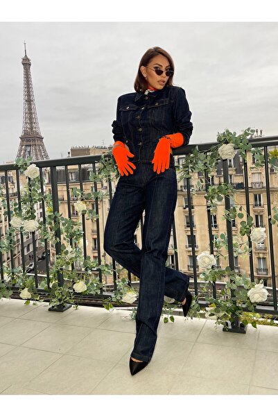 CC STORE Blugi FIGHT din denim închis, cu aer aer urban-chic