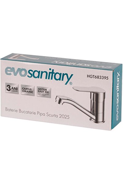 EVOSANITARY Βρύση Κουζίνας με Κοντό Στόμιο 2025 135 129 104