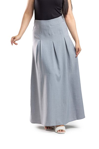 SUGA Magic crepe cloche maxi skirt