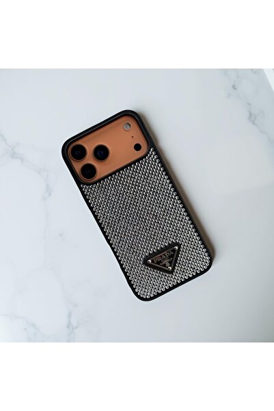 HYPERSOFT Iphone 17 Pro (6.3 inç) Uyumlu Parlak Pırlanta Taşlı Elmas Pullu Pa...