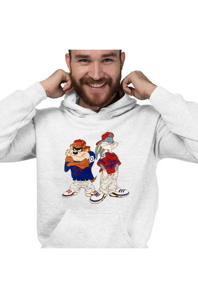 OEM Hanorac Barbati Bugs Bunny Rebel Rapper Hip Hop Taz