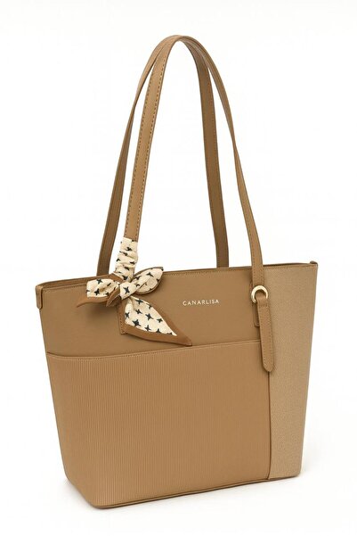 Generic CANARLISA Women’s Tote Bag – PU Leather Ladies Shoulder Handbag with Bow