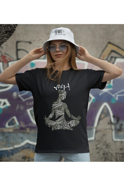 BUTSHIRT BU Tişört 'Yoga - Girl' Unisex Tişört