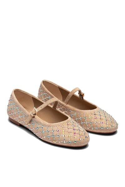 Dedos Balerini de damă cu cataramă brodate cu piatră colorată 2040