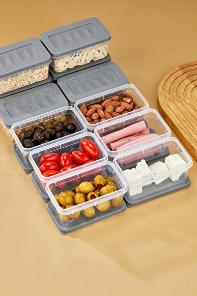 Pazarika Multi Box 12 Li Set Saklama Kabı Seti - Dondurucu & Mikrodalga Uyumlu