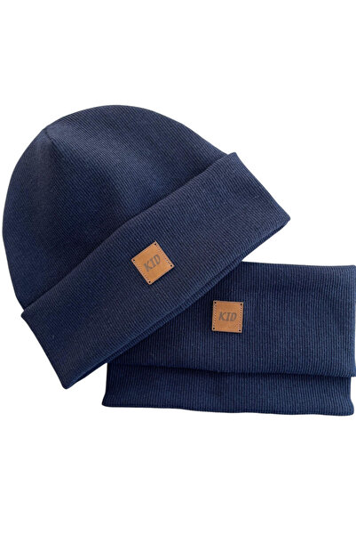 Mustran 95% Cotton Handmade 2-Piece Beret Neck Collar Set for Children Aged 4-12 |   Double Layer 4 Layer Ear Protection Gift