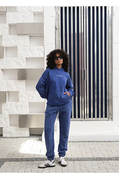 OUZ 3-Thread Hooded Tracksuit with Washing Effect
