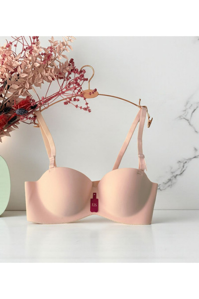 ENDAMIM LAZER KESİM STRAPLEZ DİKİŞSİZ İZ YAPMAZ DOLGULU TOPARLAYICI SÜTYEN - 502