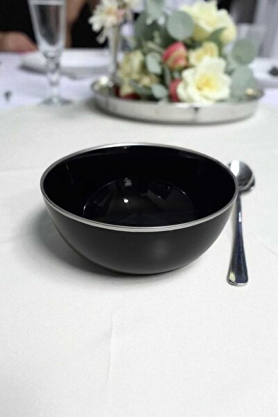 Luminarc Diwali 12 cm Yaldızlı 6'lı Siyah Kase Gms