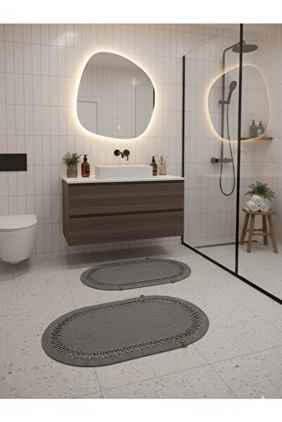 BHR Creative مجموعة من سجادةين، سجادة حمام، سجادة أمام الباب، سجادة للشرفة، ط...