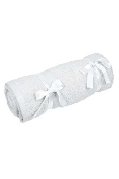 OEMN Prosop de baie din bumbac alb 70 x 140 cm