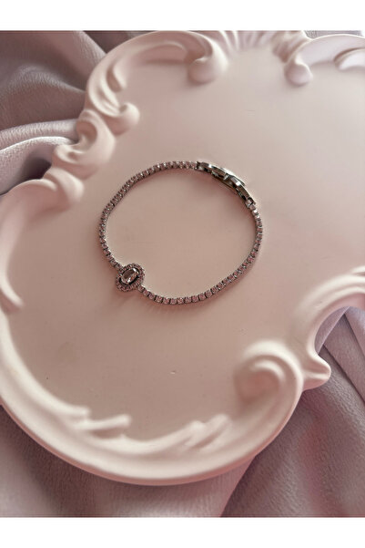 lesuvera سوار من حجر الزركون الفضي من الرغيف الفرنسي