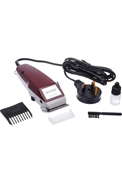Moser Hair clipper, made in Germany, burgundy color