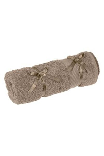 SHOPIENS Prosop de baie din bumbac, gri taupe, 140 x 70 cm