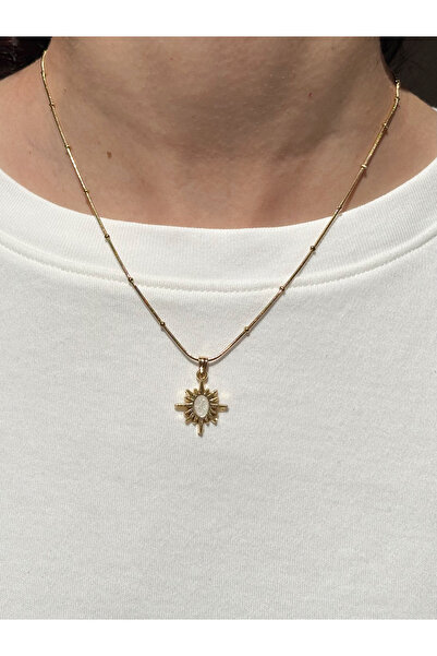 Eylülün Takısı Women's Gold Color Polar Star Necklace