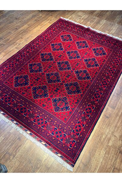 İpek El dokuma Afgan halısı