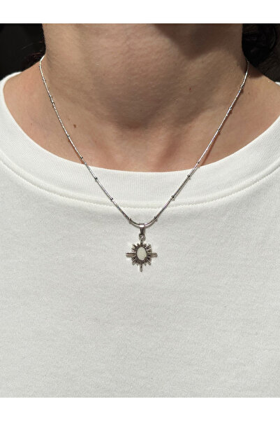 Eylülün Takısı Women's Silver Color Polar Star Necklace
