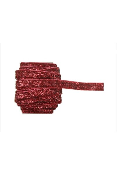 OEM Panglica catifea cu sclipici 10 mm 40 m bordo