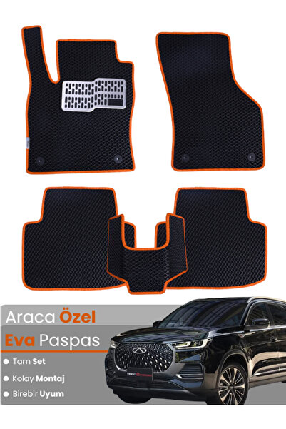 stiloto طقم دواسات EVA متوافق مع سيارة شيري تيجو 8 برو ماكس (2024-2025) - مخص...