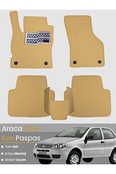 Genel Markalar FİAT LİNEA (2007-2018) Uyumlu EVA Paspas Tam Set–Araca Özel,Su Geçirmez,Hızlı ve Kolay Montaj