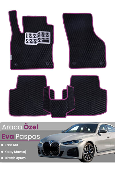 Guerrino مجموعة كاملة من حصائر EVA متوافقة مع سيارة BMW الفئة الرابعة G26 جرا...