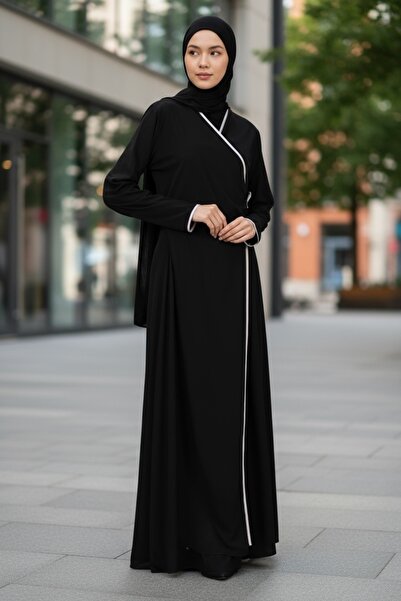 GIONA Biyeli Kruvaze Yaka Namaz Elbisesi