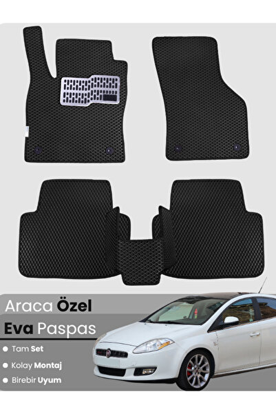 stiloto مجموعة كاملة من دواسات EVA متوافقة مع سيارة فيات برافو (2007-2014) - ...