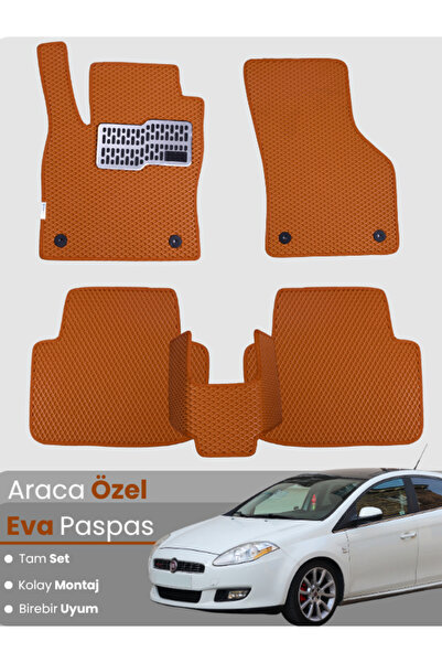 stiloto FİAT BRAVO (2007-2014) Uyumlu EVA Paspas Tam Set–Araca Özel,Su Geçirm...